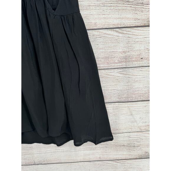 Amuse Society Racerback Mini Dress Womens Medium Black Crochet Back Strap NEW - Picture 6 of 12